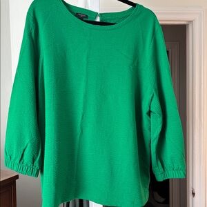 Talbots Vibrant Green top